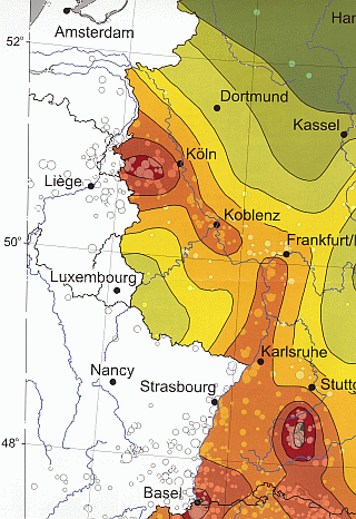 Map of recent earthquakes worldwide
